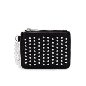 NWT Skinnydip London Black Rhinestone Nylon Card Case